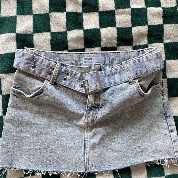 Bershka low rise denim skirt - Picture 6 of 8